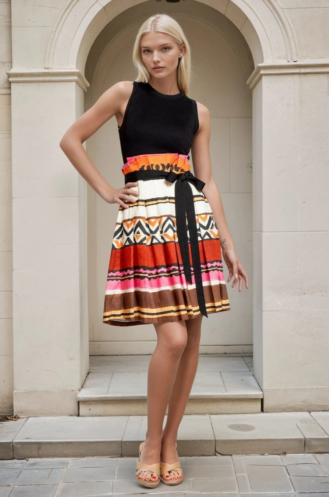 Verna Dress - Tulum Stripe Quick Layer