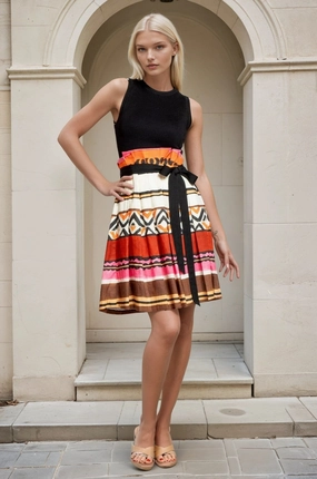 Verna Dress - Tulum Stripe Quick Layer