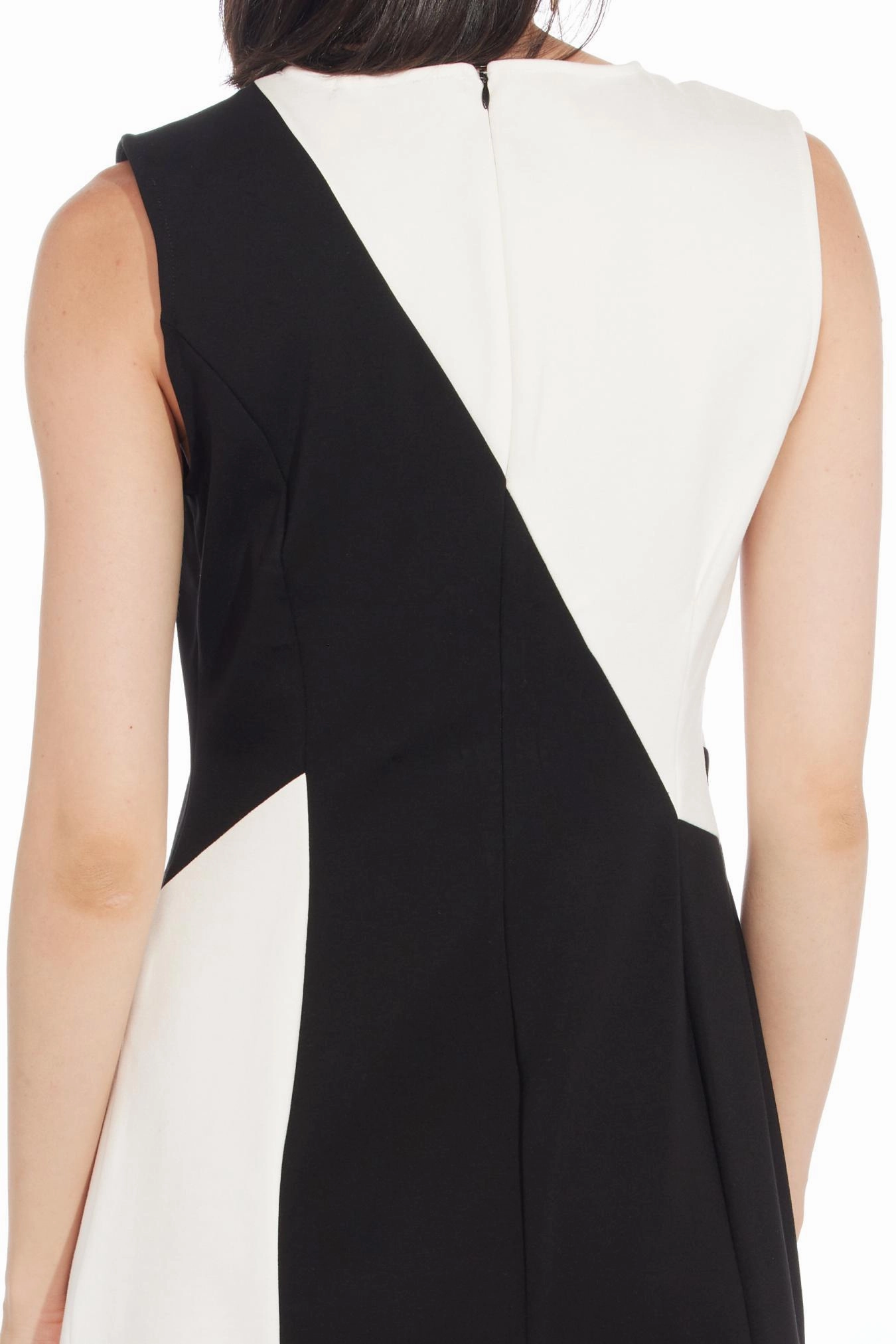 Rope Tie Zen Dress - Black and White