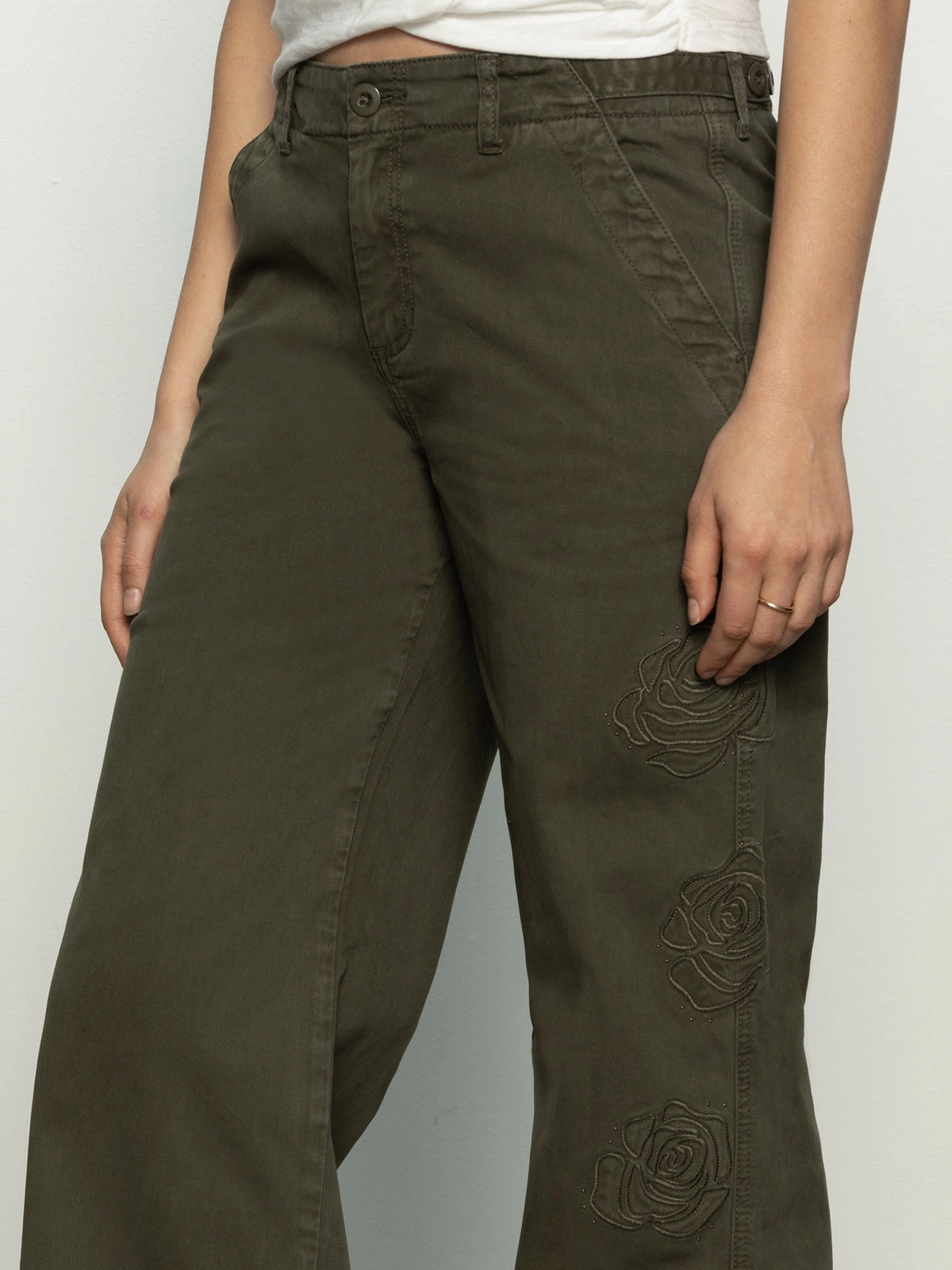 Rosette Army High Rise Pant Kalamata Relaxed trousers