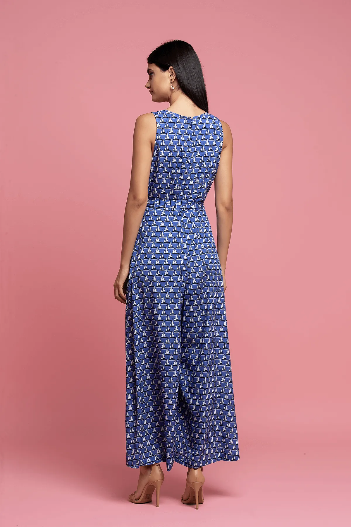 Sailboat Jumpsuit - Blue Daily Form