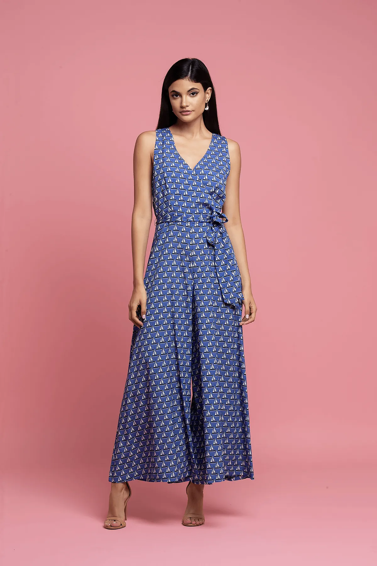 Sailboat Jumpsuit - Blue Daily Form