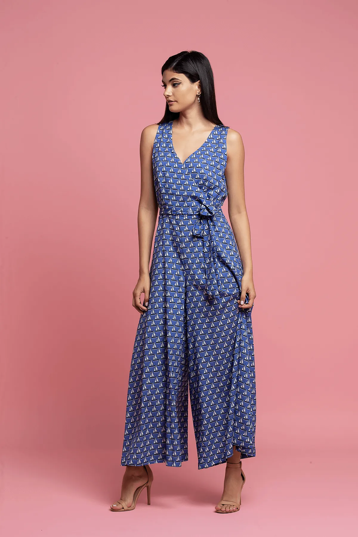 Sailboat Jumpsuit - Blue Daily Form