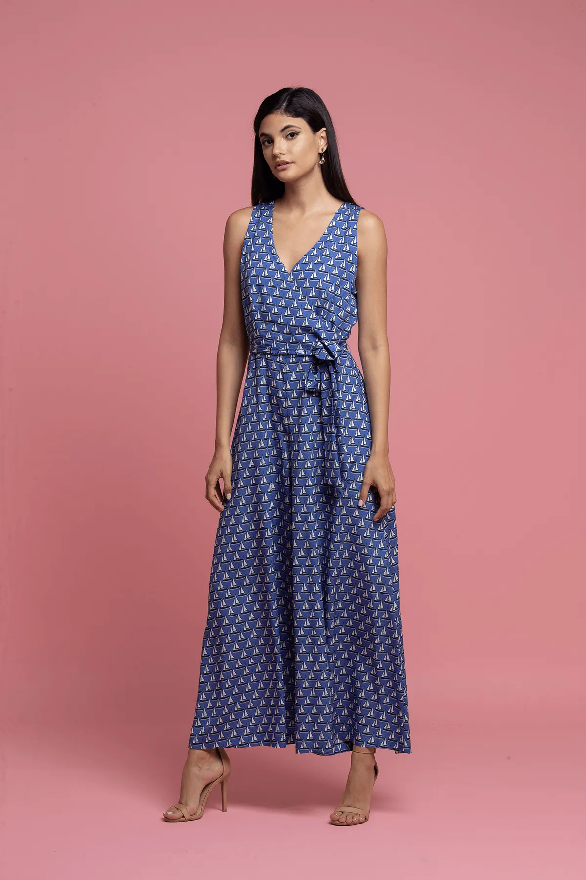 Sailboat Jumpsuit - Blue Dinner Flexible Breathable Men