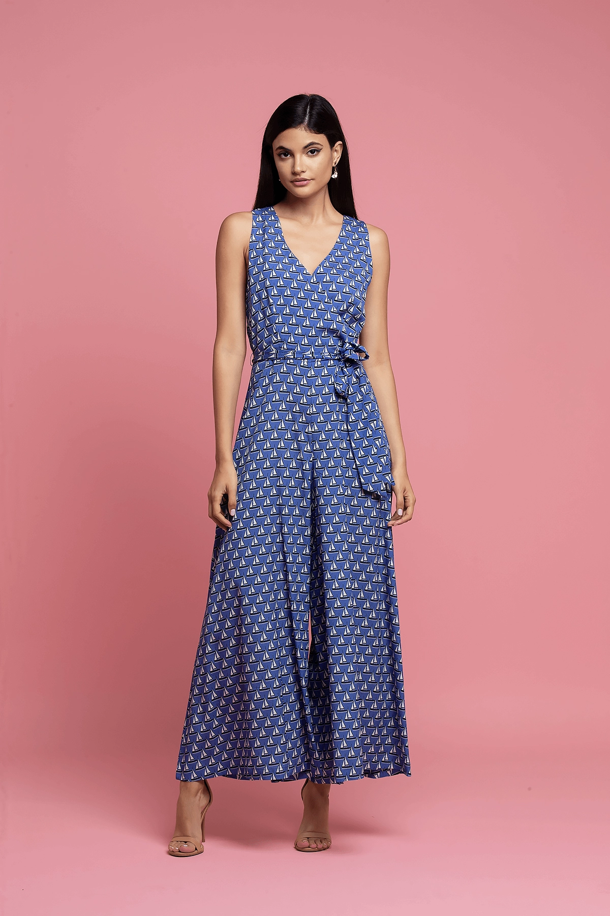 Sailboat Jumpsuit - Blue Daily Form