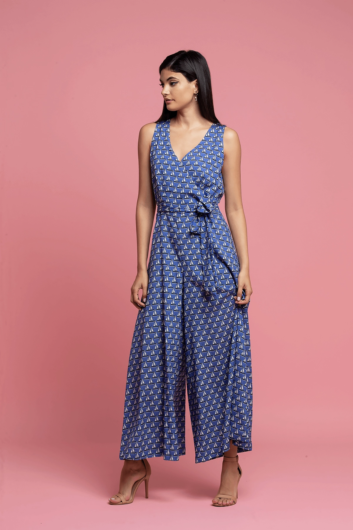 Sailboat Jumpsuit - Blue Daily Form