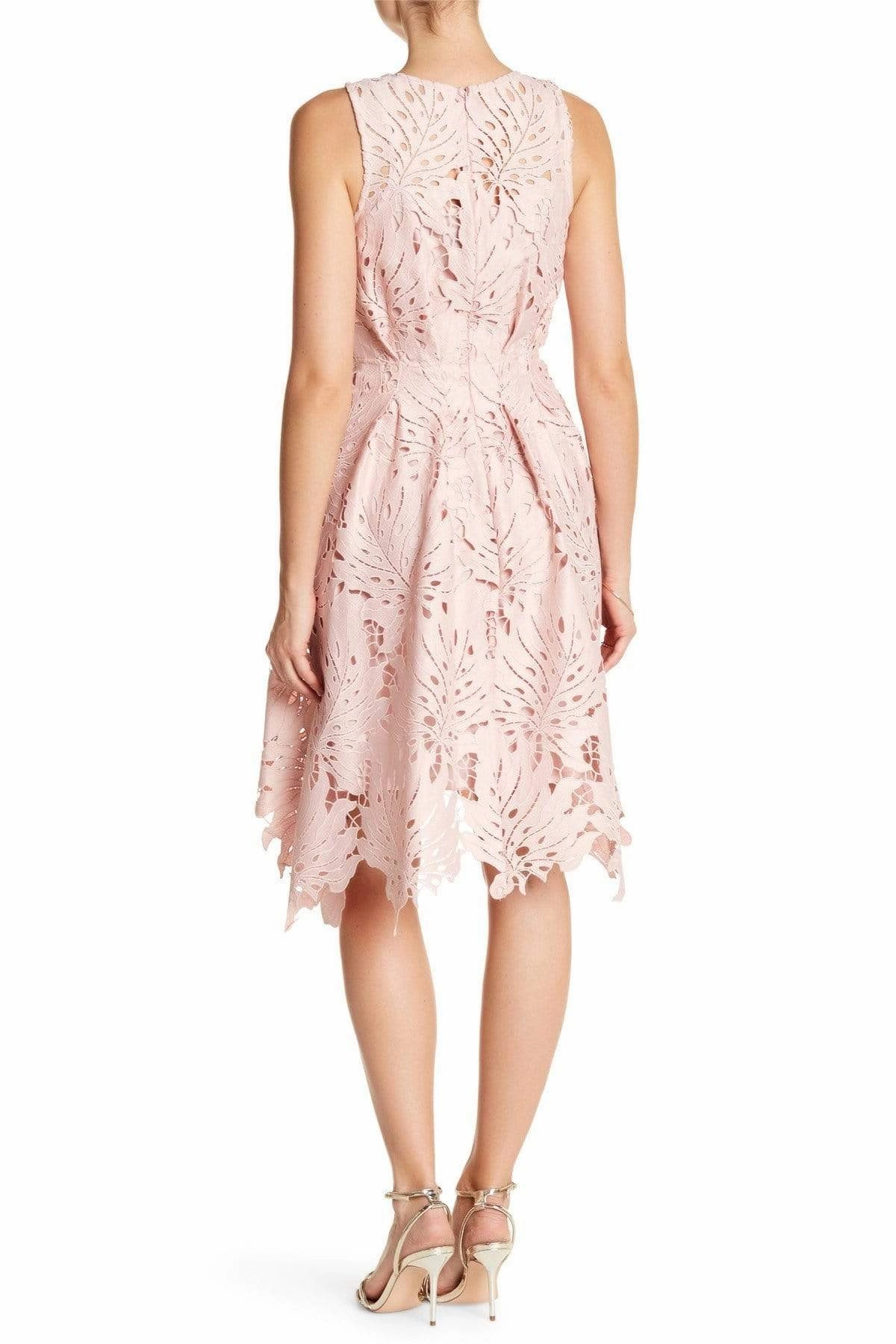 Samantha Dress - Palm Lace in Blush Distinctive Attire