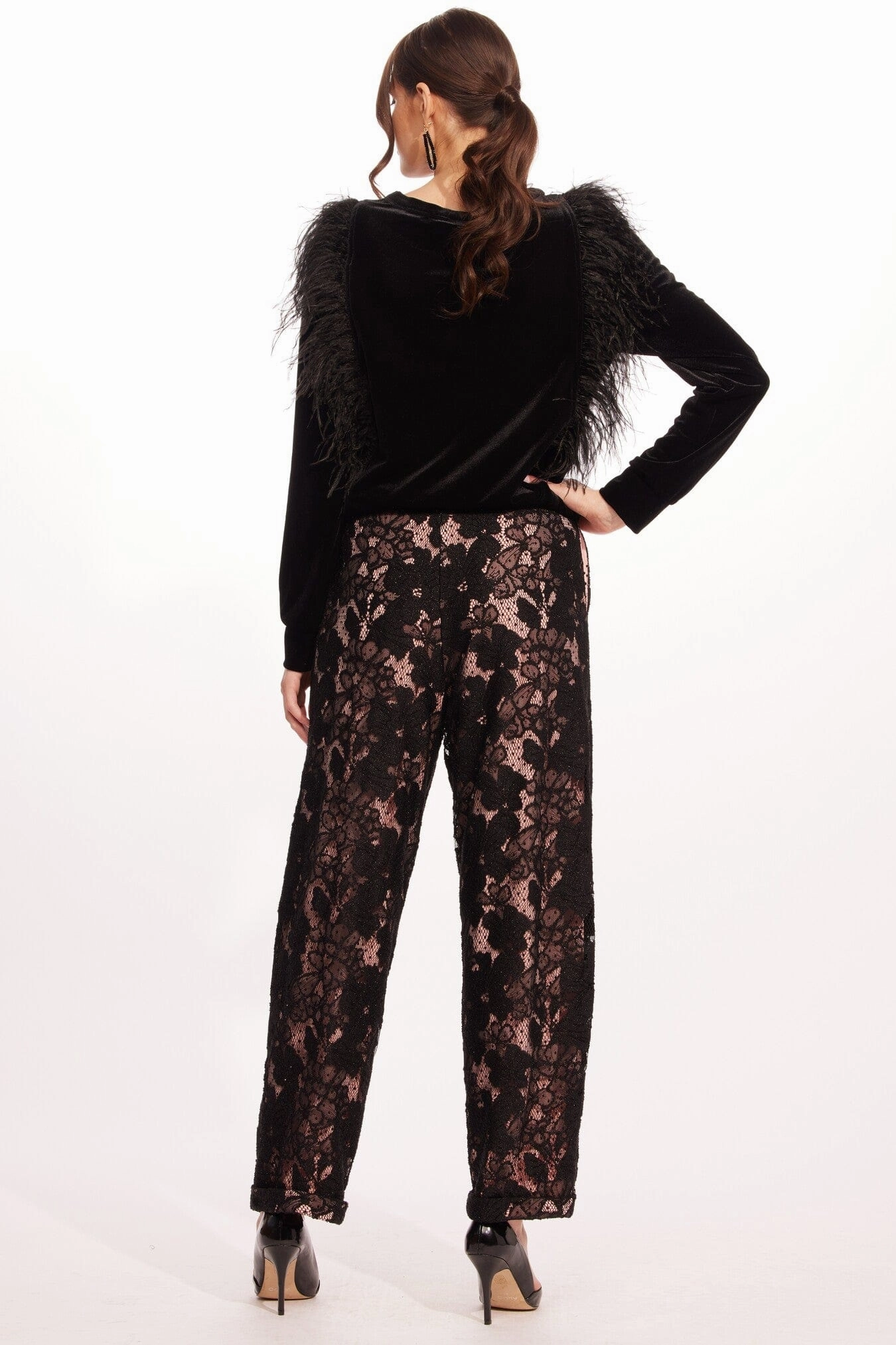 Santiago Pant ?C Euphoria Lace Slim-denim