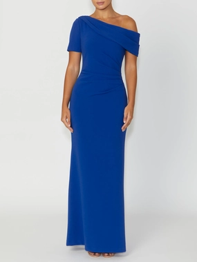 Sasha Blue Gown Beaded-Edge Relaxed Mood