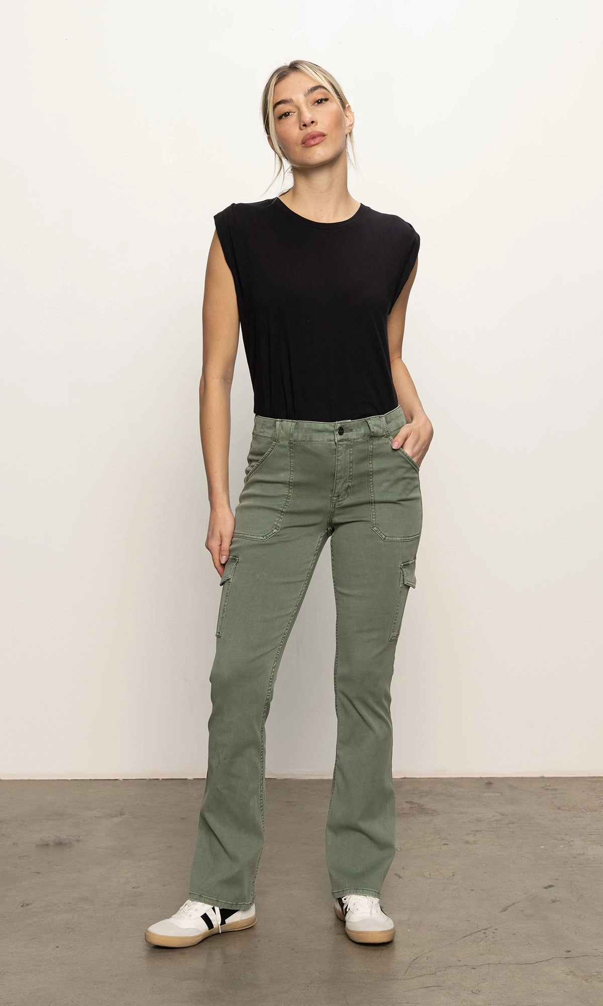 Sculpted Hayden Bootcut Pant Dark Spruce Thin
