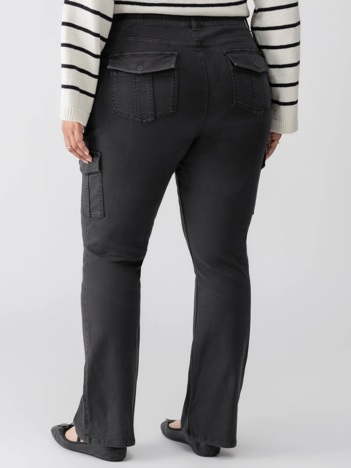 Sculpted Hayden Bootcut Standard Rise Pant Black Extended Sizing Stretch Comfort
