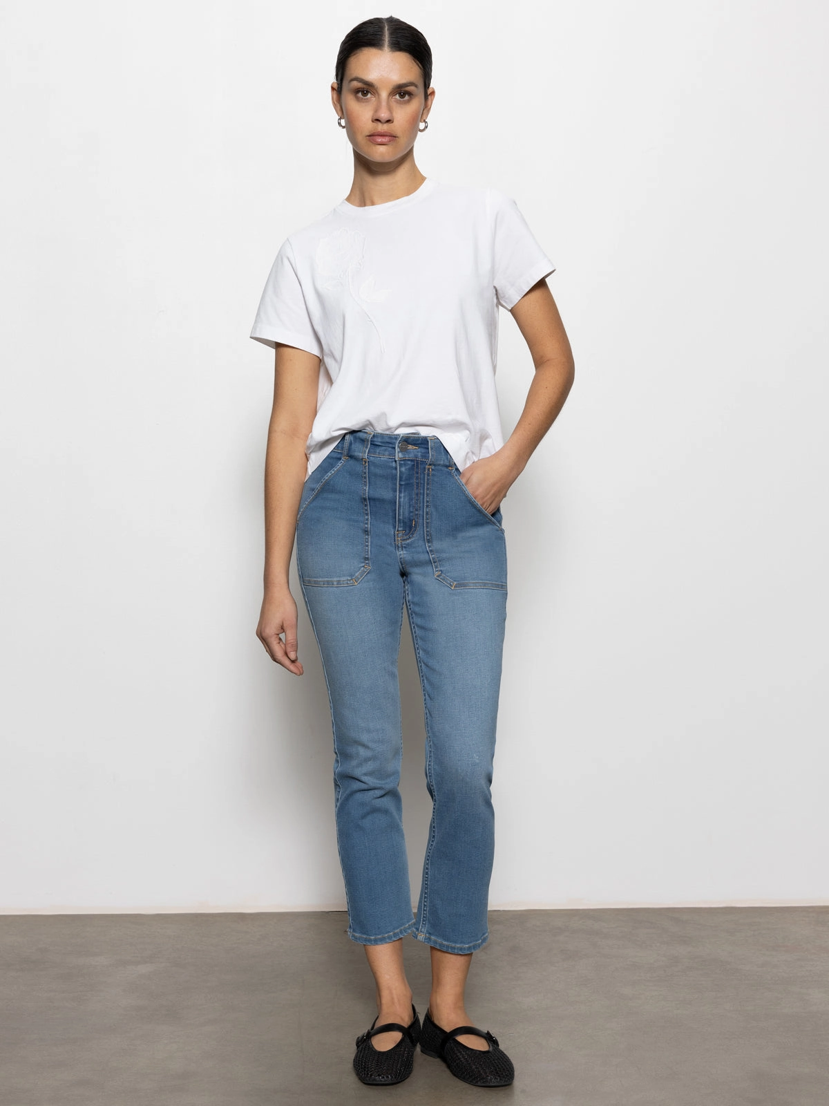 Sculpted Hayden Standard Rise Straight Crop Pants Best In Show No Limits