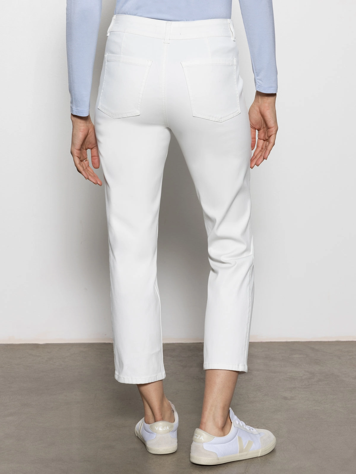 Sculpted Hayden Straight Crop Standard Rise Pant Brilliant White Casual chic