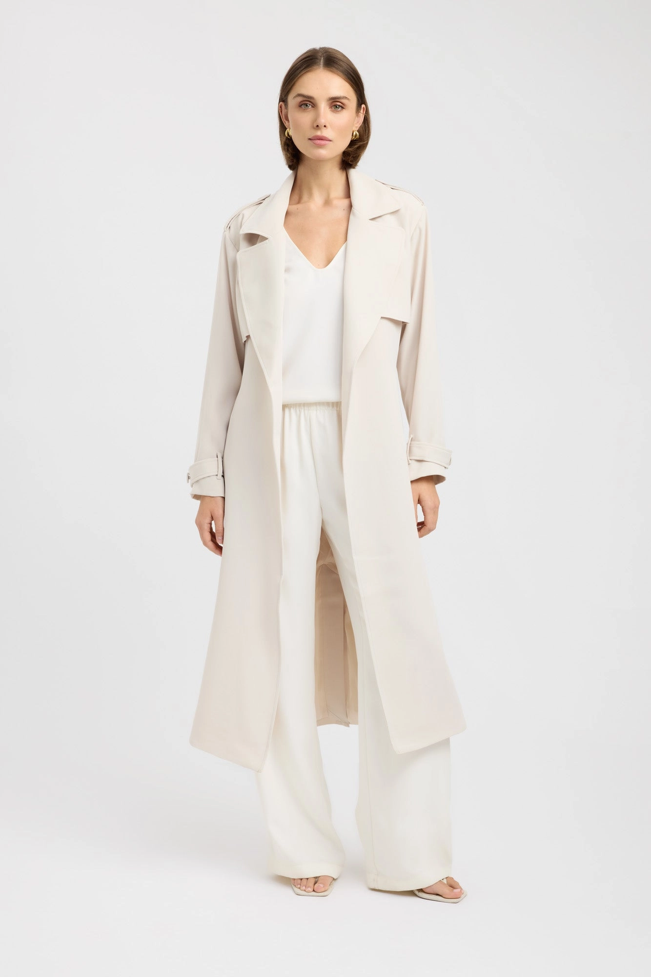 Light Insulation Serge Trench Coat