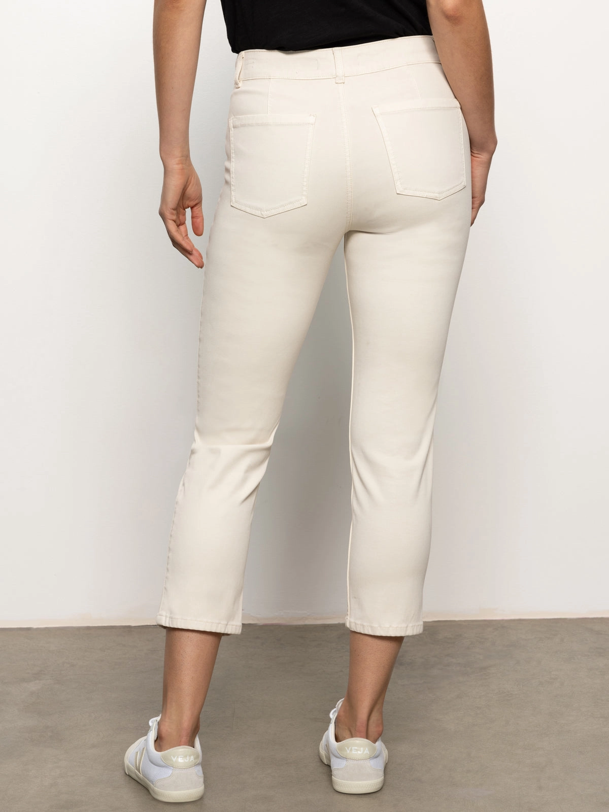 Sexy Sculpted Hayden Standard Rise Straight Crop Pants Light Oat