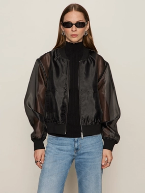 Street Ready Shane Organza Bomber Black