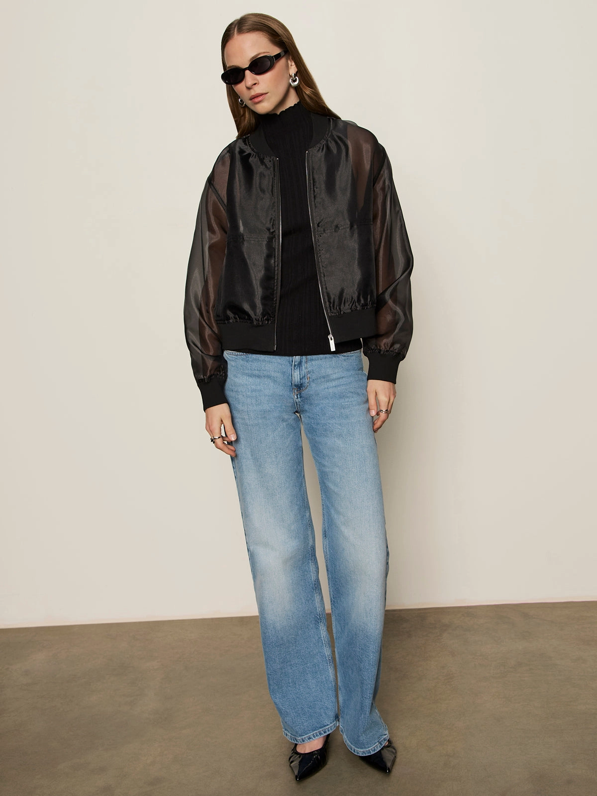 Shane Organza Bomber Black Plush comfort