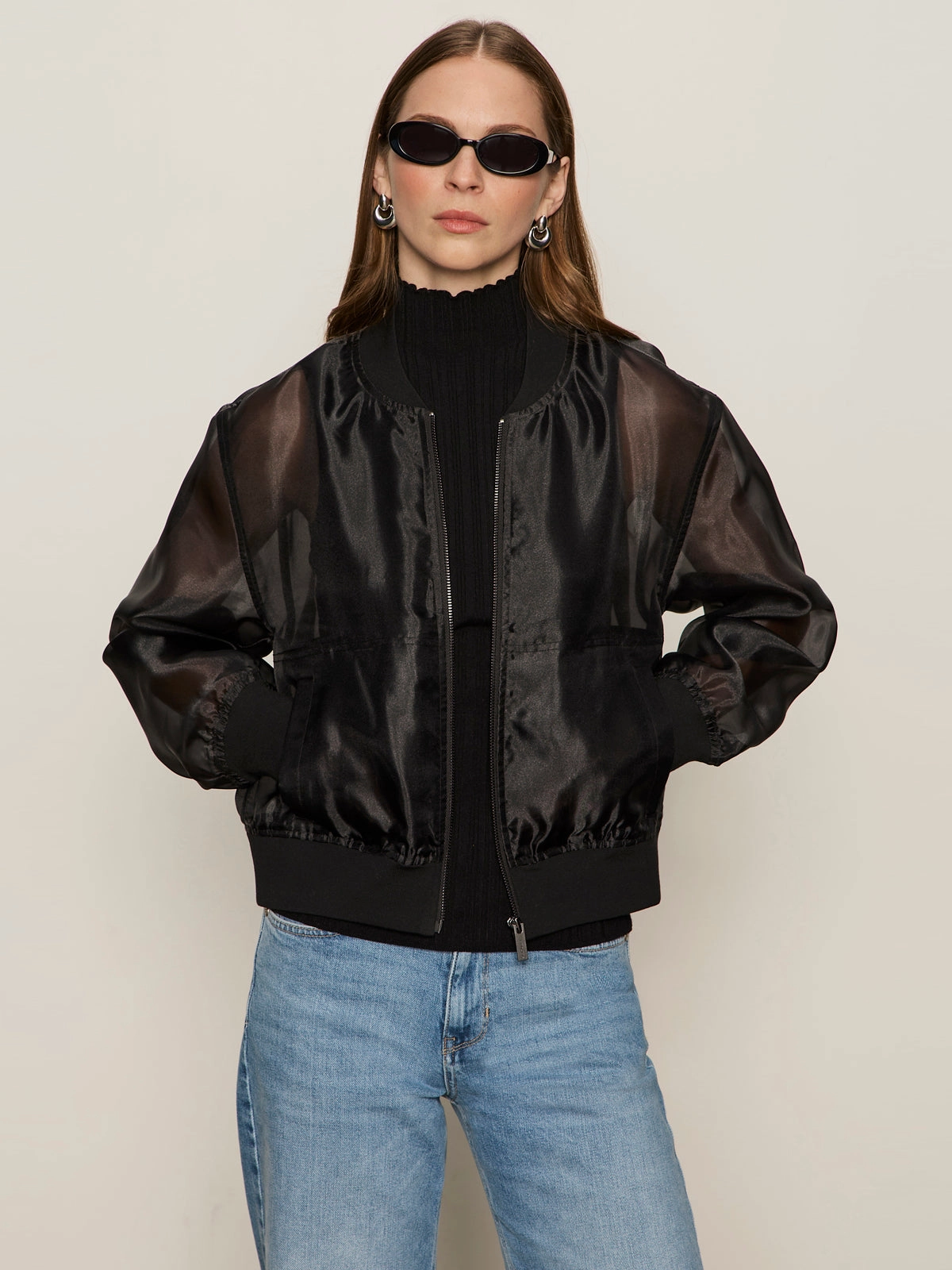 Shane Organza Bomber Black Plush comfort