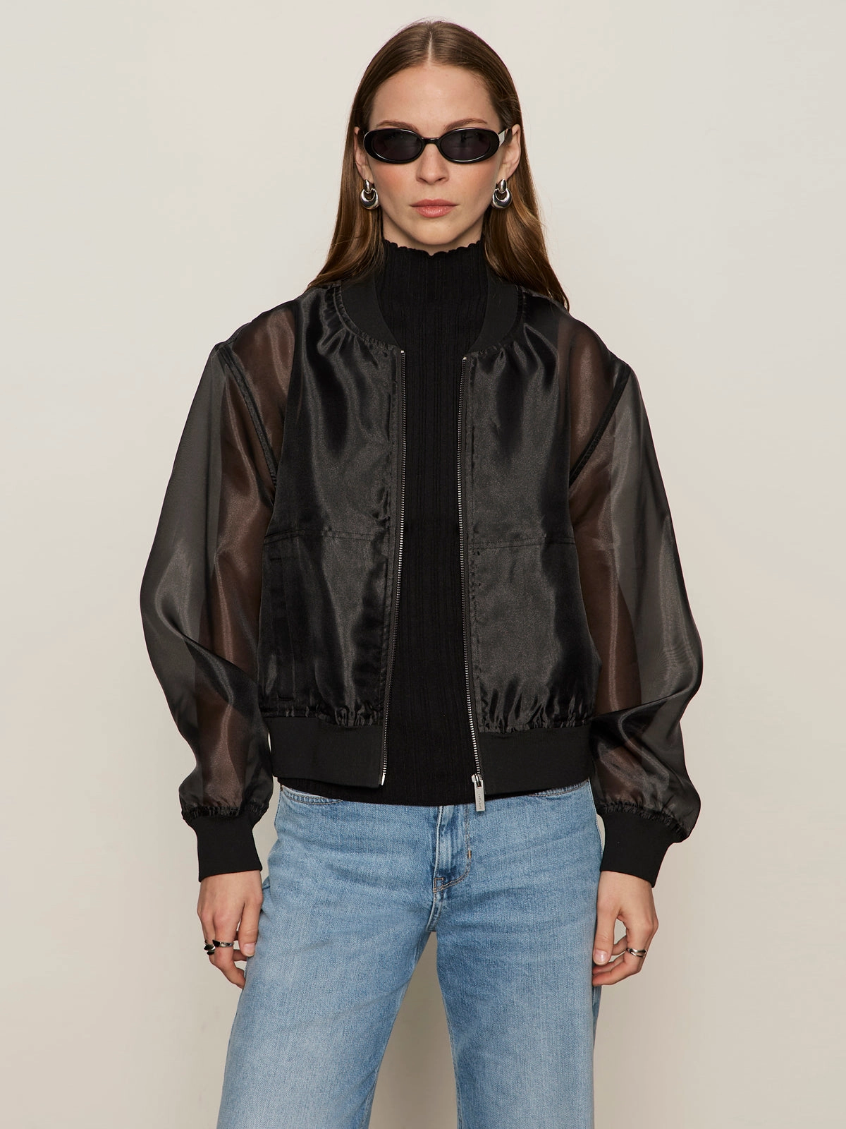 Street Ready Shane Organza Bomber Black