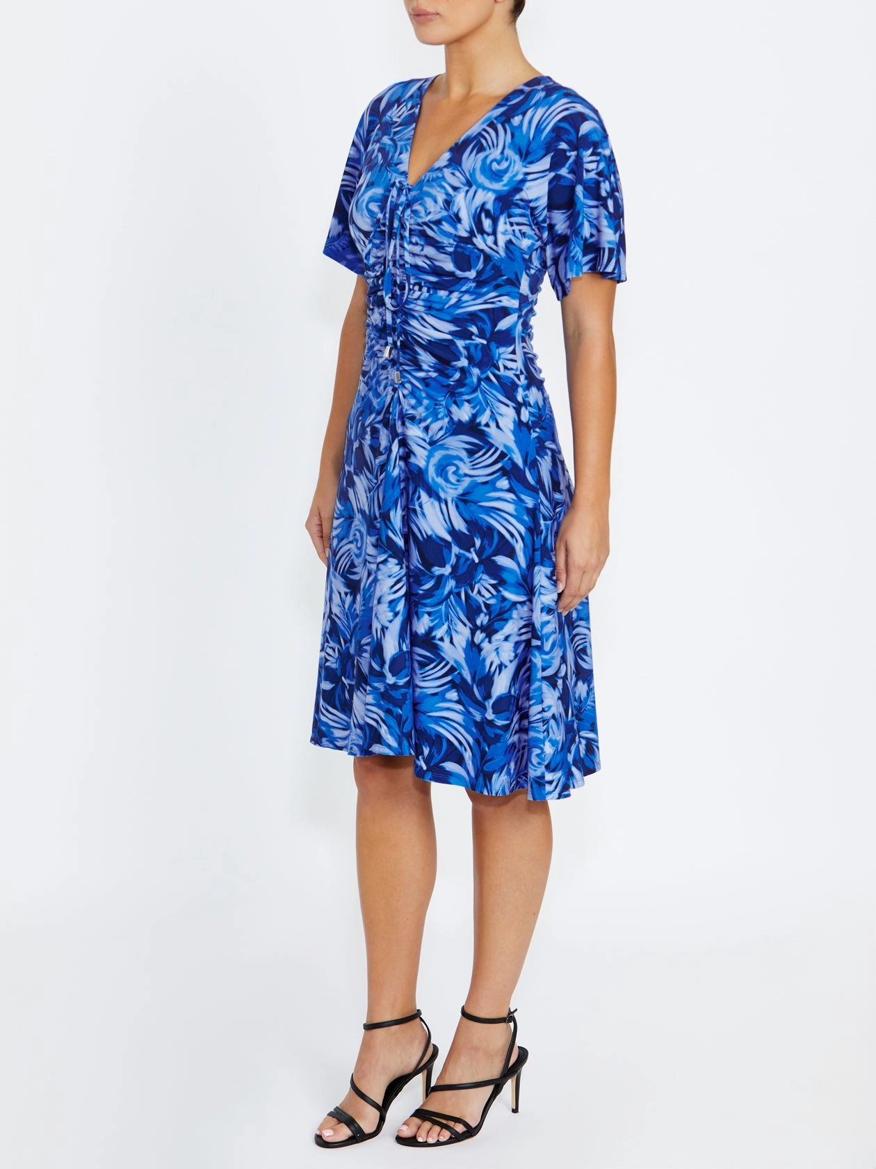Shelly Blue Jersey Dress Easy Wear