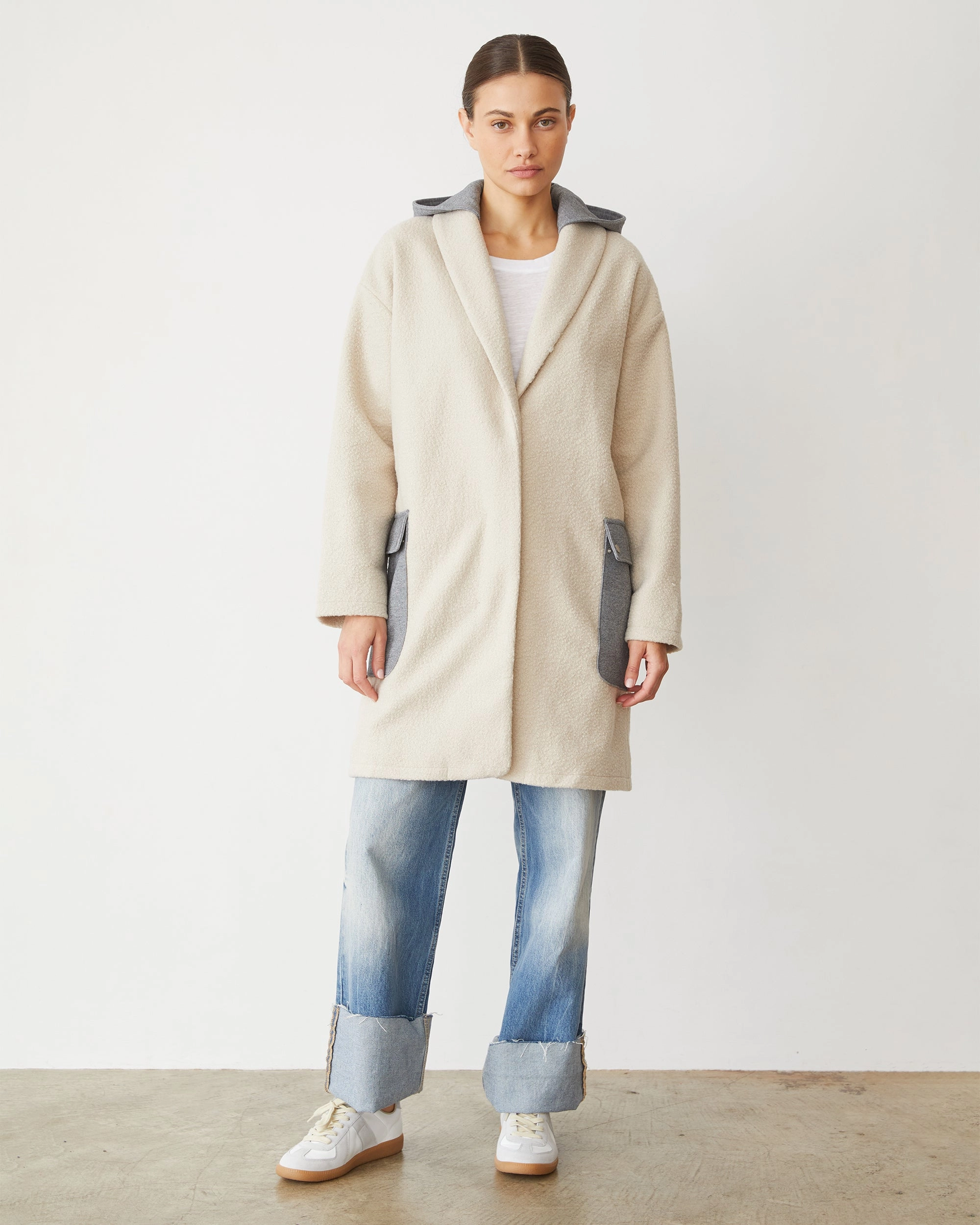 Sherpa Hooded Jacket Bold Statement