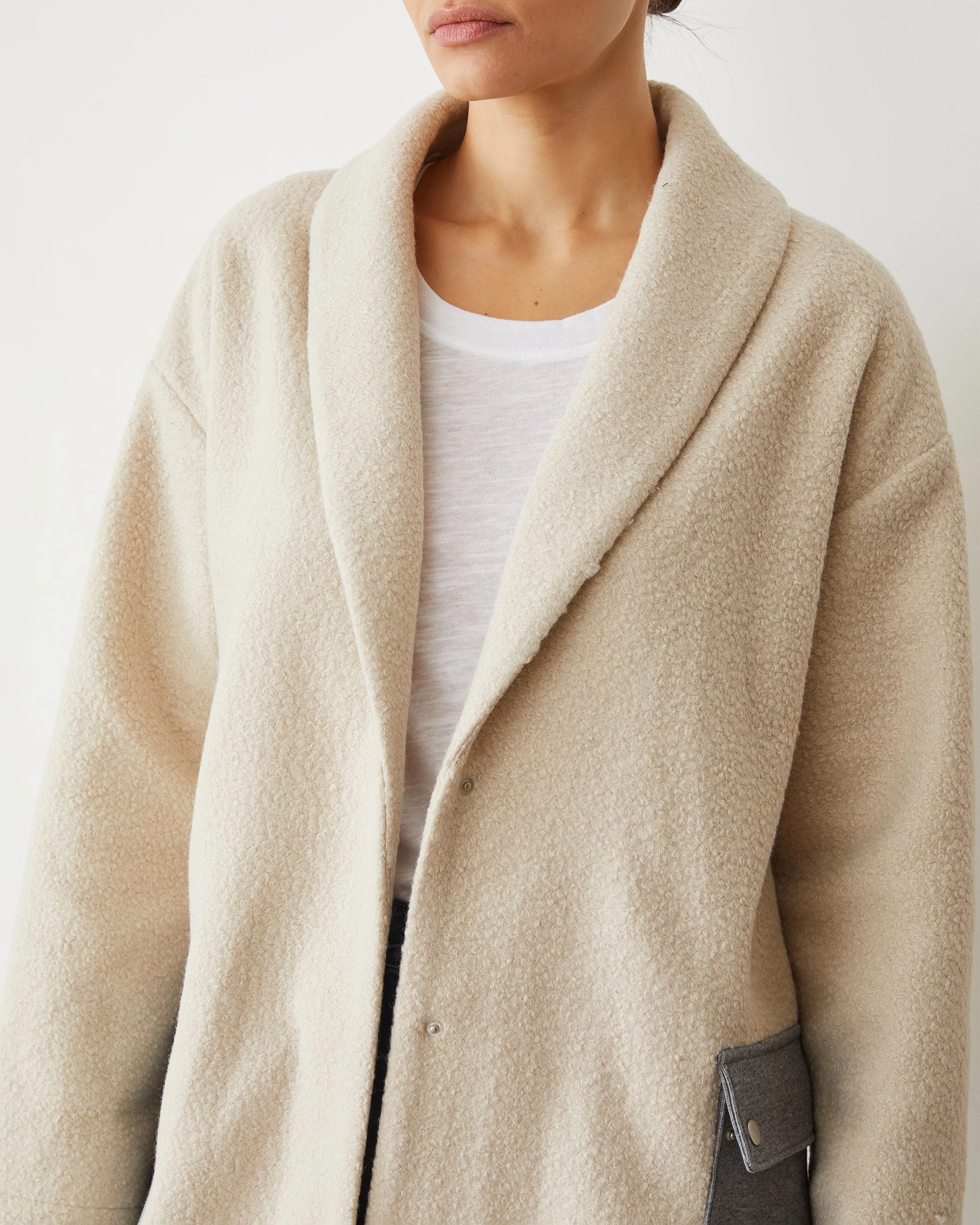 Sherpa Hooded Jacket Bold Statement
