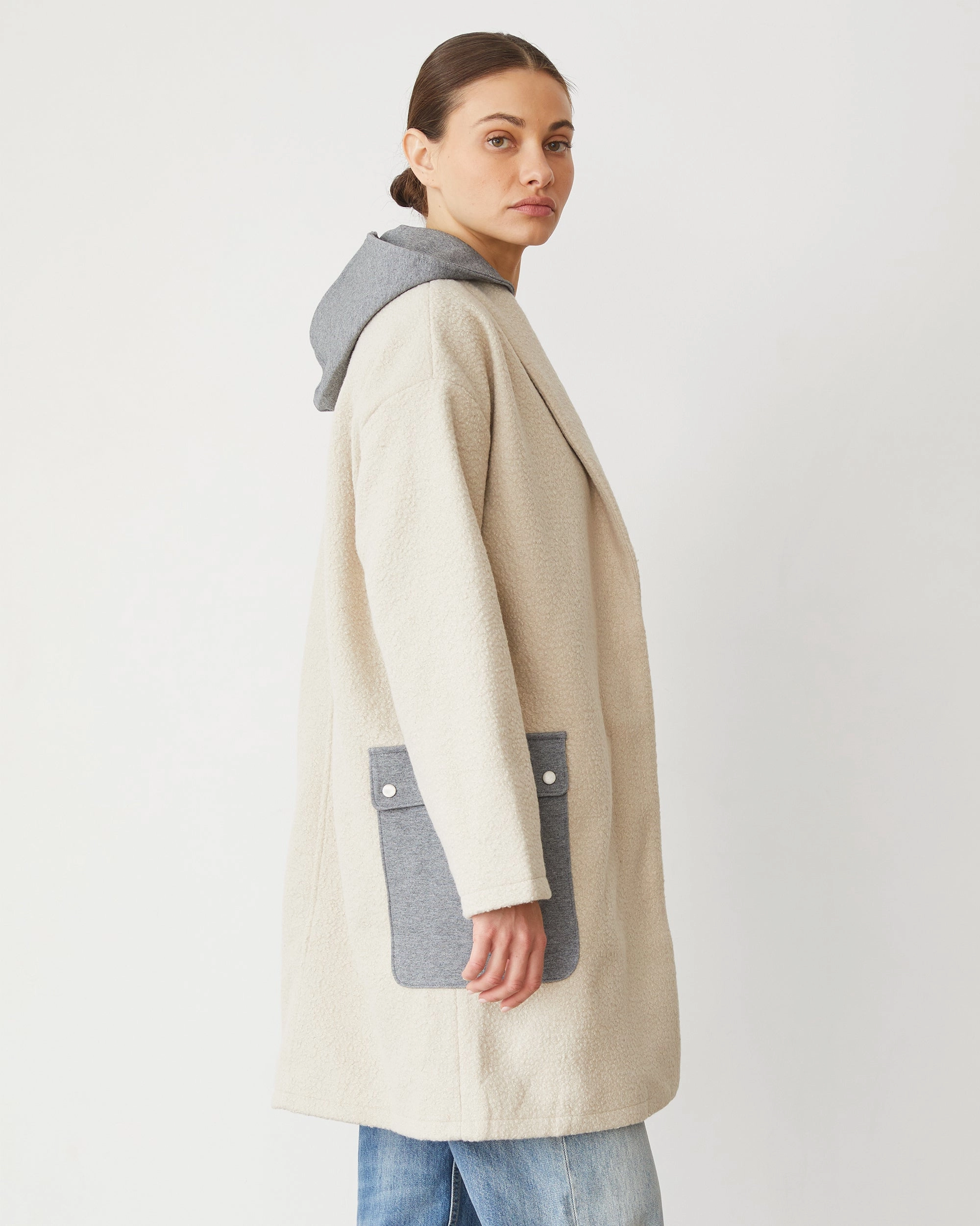 Sherpa Hooded Jacket Bold Statement