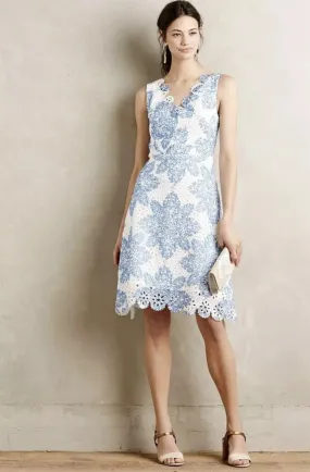 Party Snap Blue Lace Mini Dress