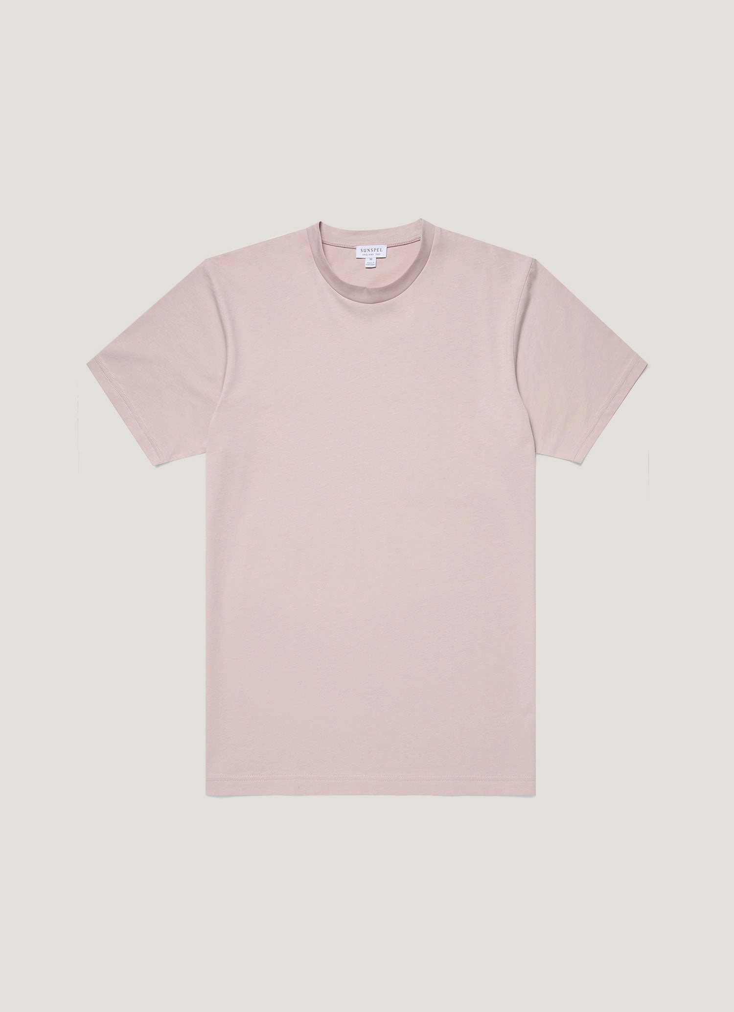 Men's Riviera Midweight T?shirt in Pale Pink Weekend Outfit Style