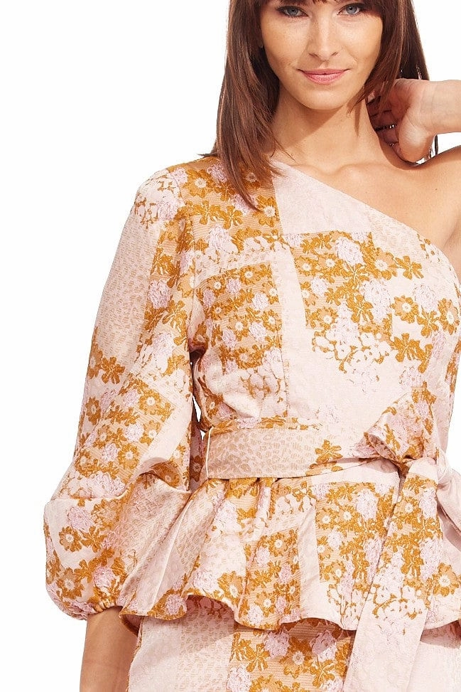 Silk Touch Zsasca Dress - Cameo Bloom