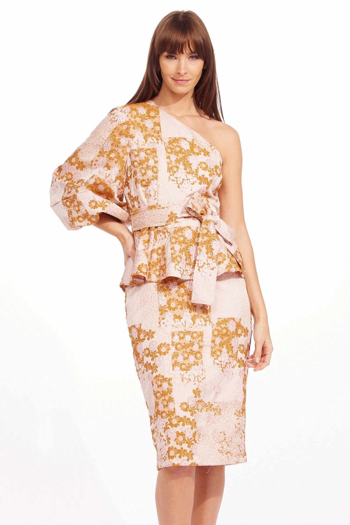 Silk Touch Zsasca Dress - Cameo Bloom