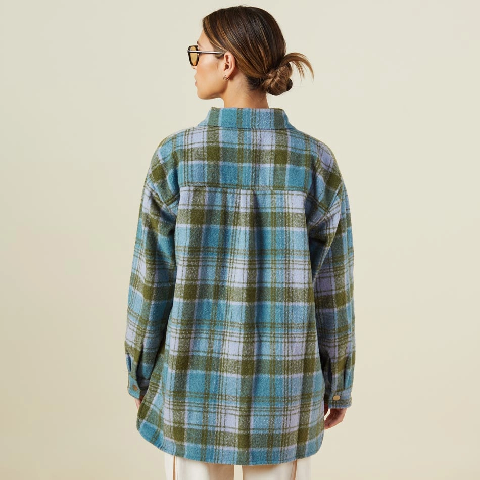 Simple Elegance Plaid Shacket