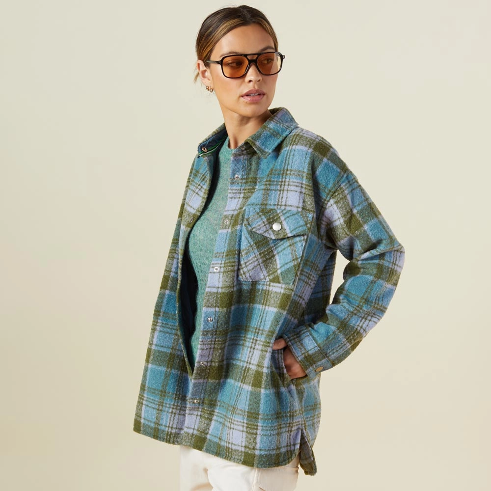 Simple Elegance Plaid Shacket