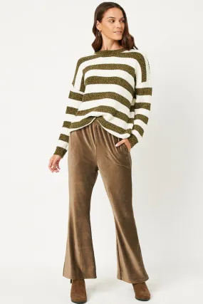 Wide Leg Velvet Corduroy Pants Bootcut shape Urban Style