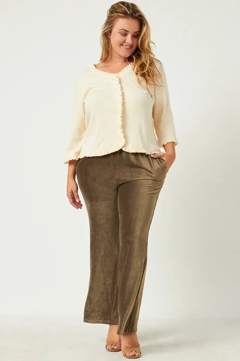 Wide Leg Velvet Corduroy Pants All Day Comfort Trendy Design