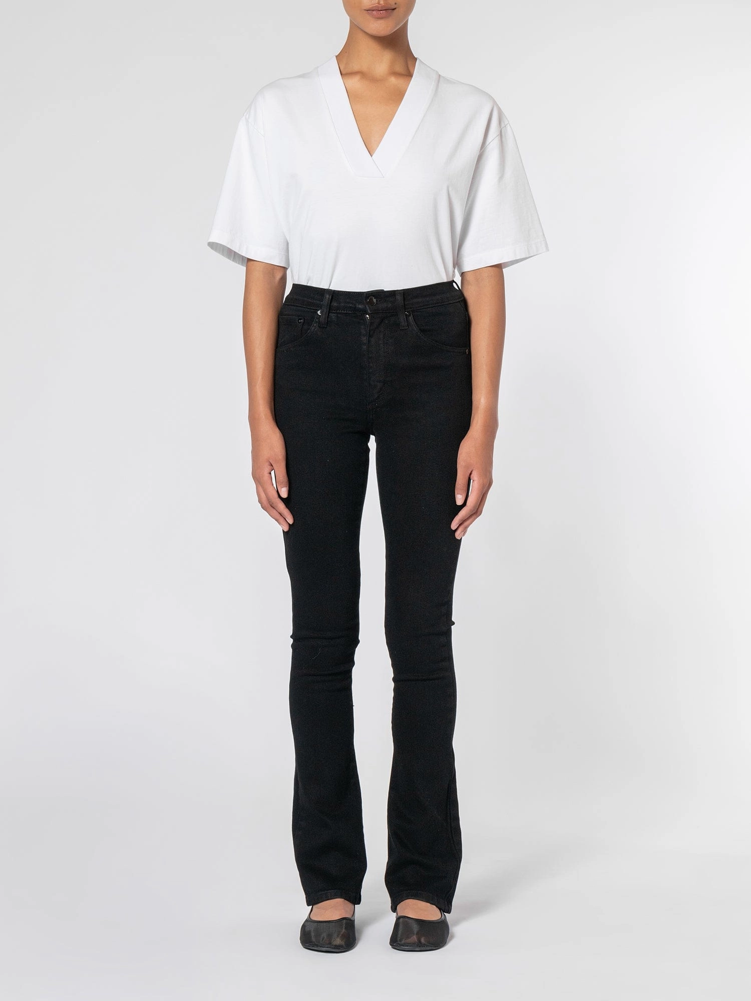 Skinny Boot Pure Black premium fabric