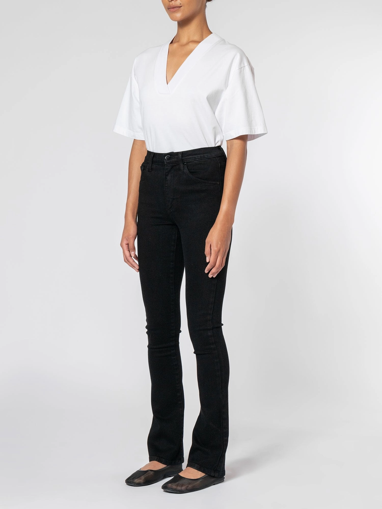 Skinny Boot Pure Black premium fabric