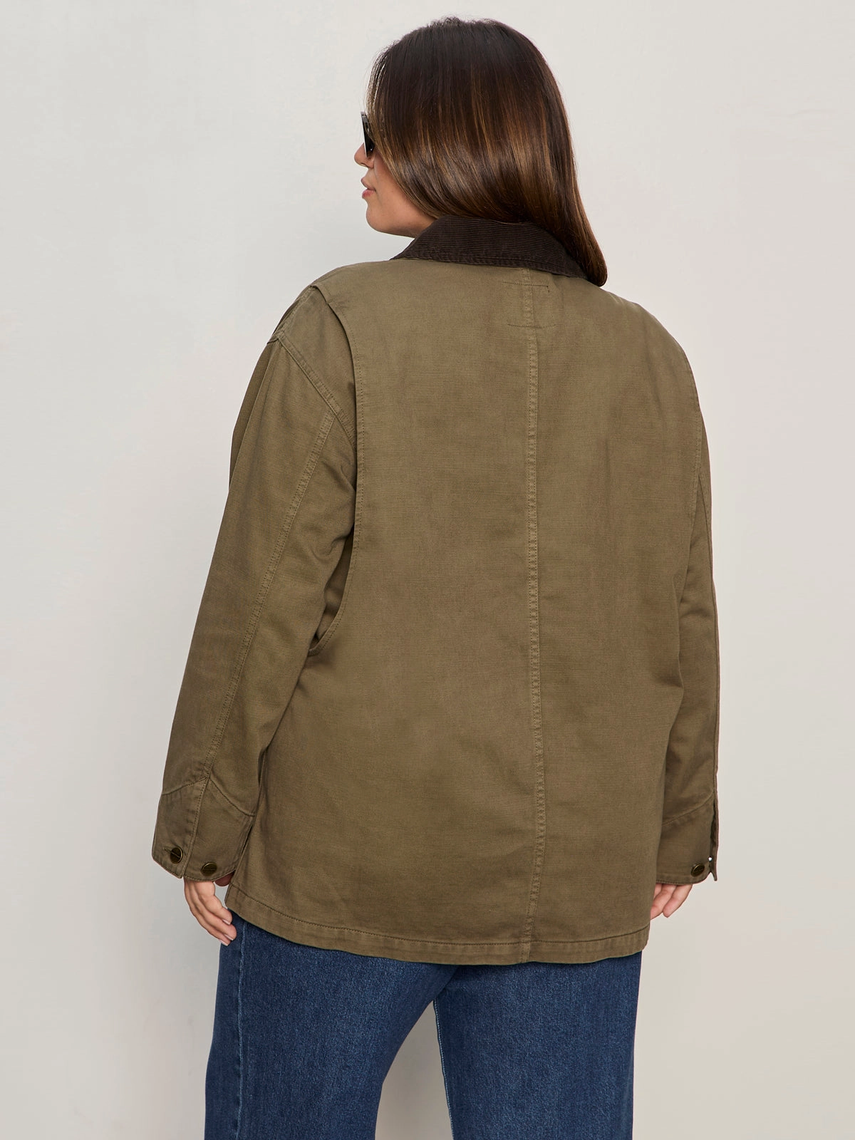 Sleek Charm Barn Jacket Burnt Olive Extended Sizing