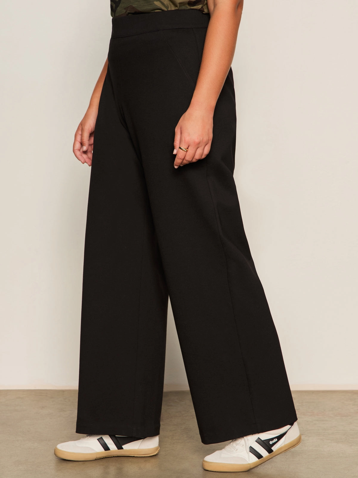 Sleek Design Runway Ponte Trouser Black Extended Sizing