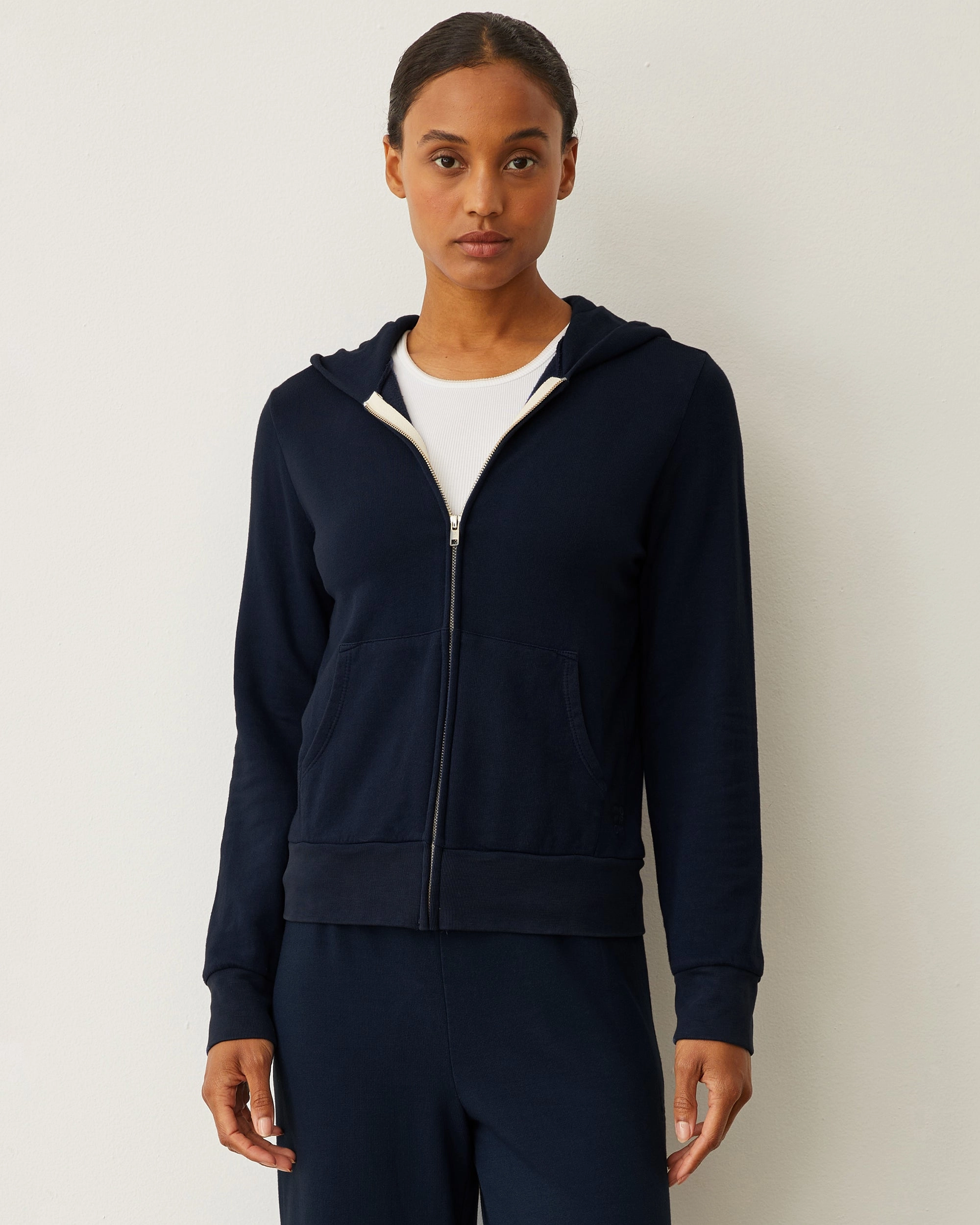 Sleek Elegance Vibe Softfleece Zip Up Hoody