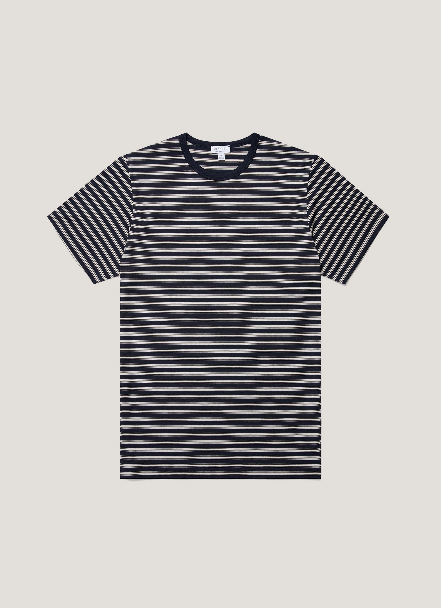 Short Sleeve Timeless Mood Men's Classic T-shirt in Navy/Undyed