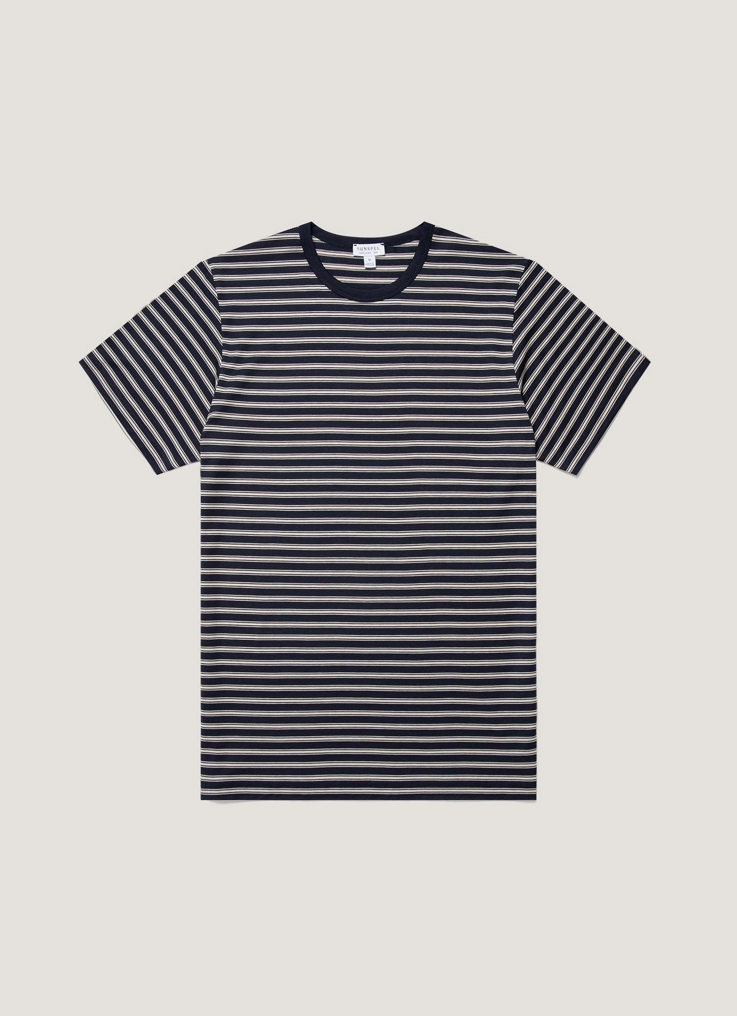 Men's Classic T-shirt in Navy/Undyed Timeless Aura Casual outing wear