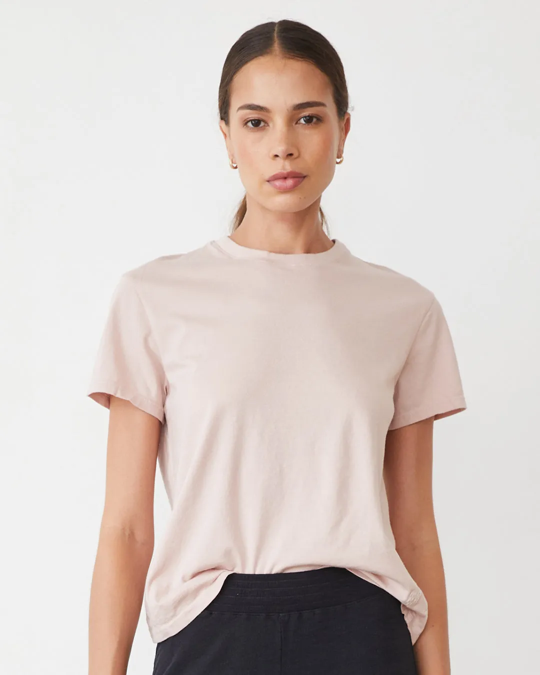 Slim Essential Basic Crew Neck Tee