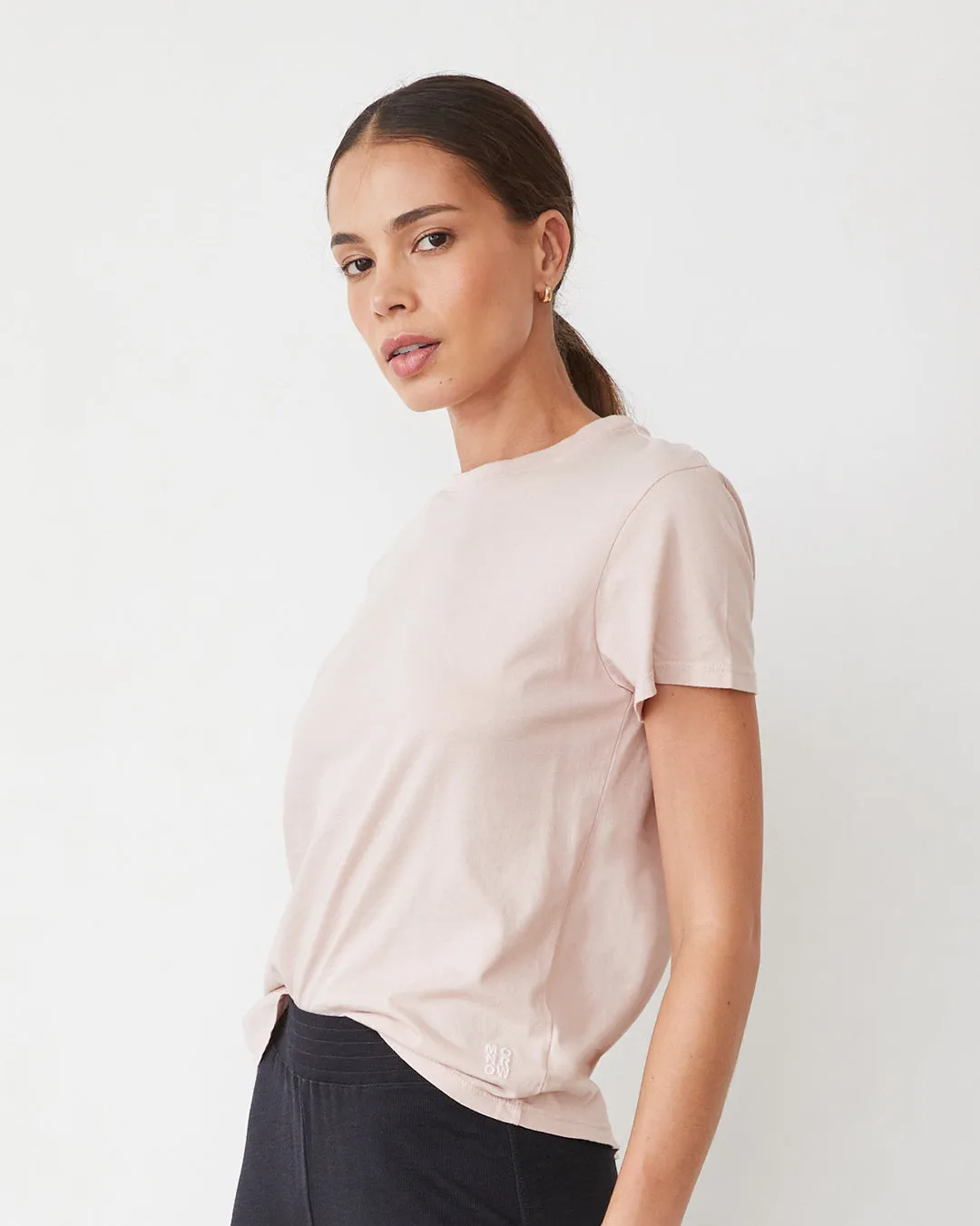 Slim Essential Basic Crew Neck Tee