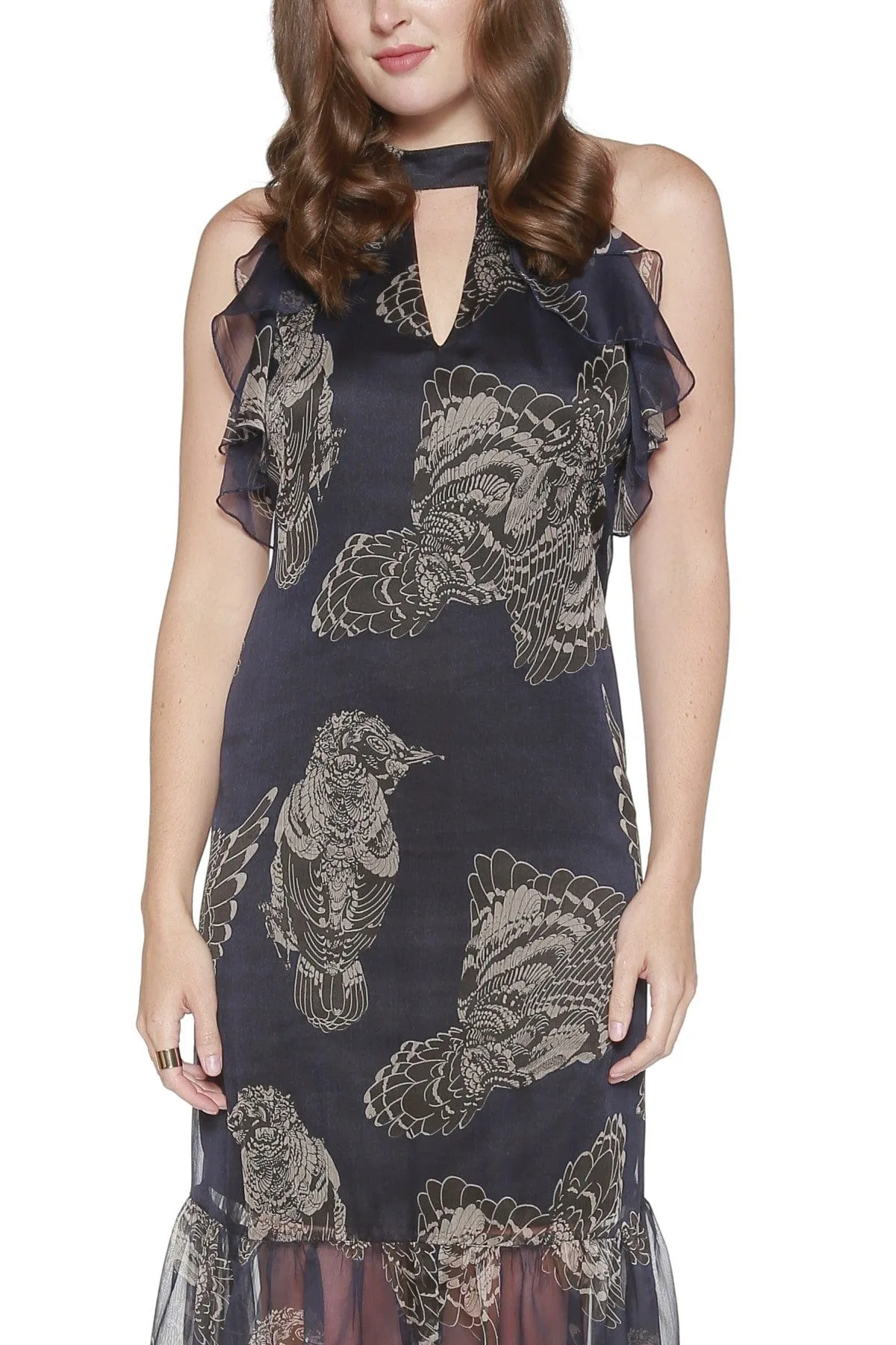Slim Silhouette Cassandra Dress - Owl