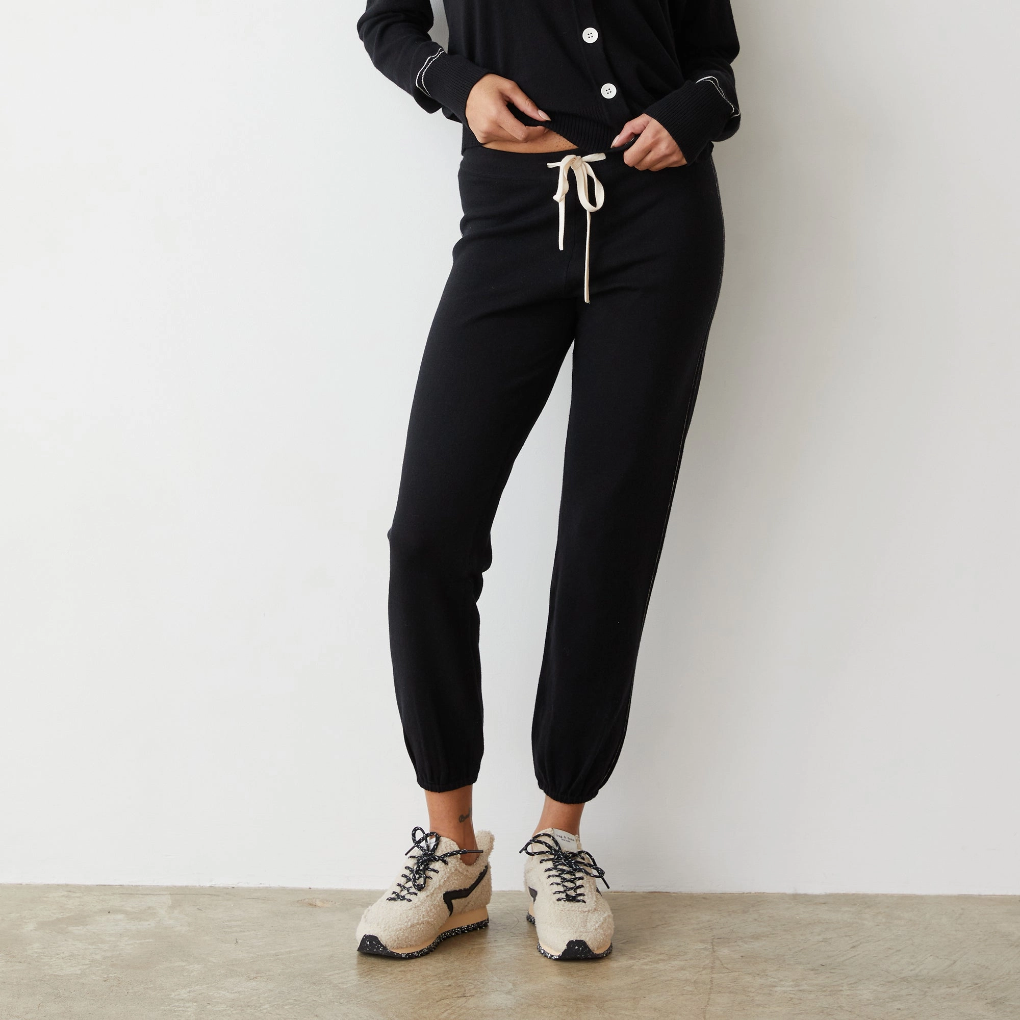 Lightknit Contrast Stitch Vintage Sweat Cropped length long pants