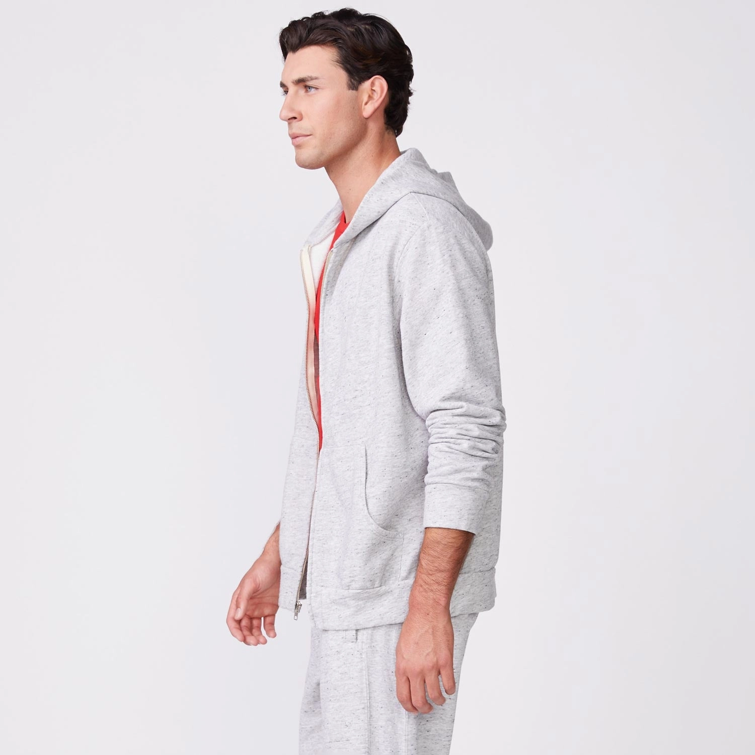 Slim Essential Zip Up Hoody