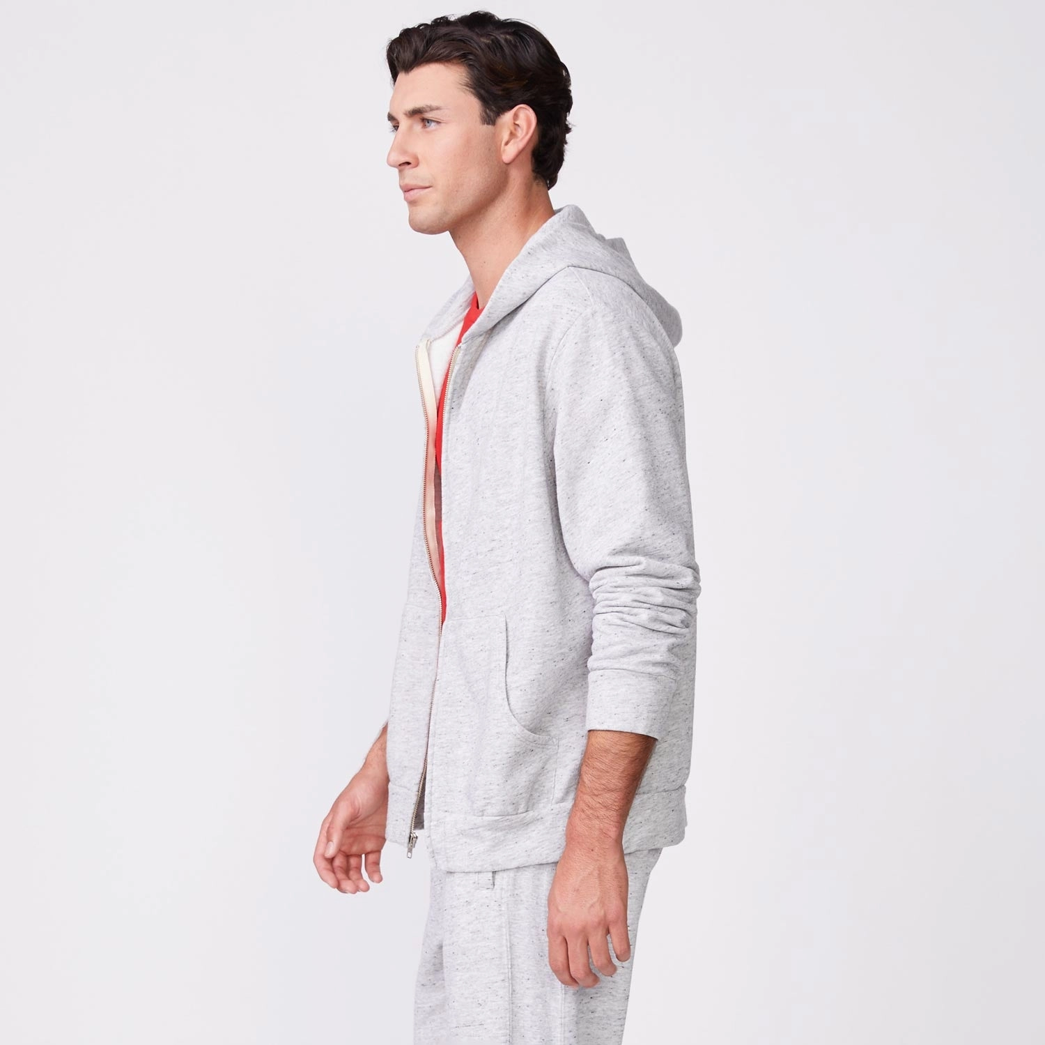 Slim Essential Zip Up Hoody
