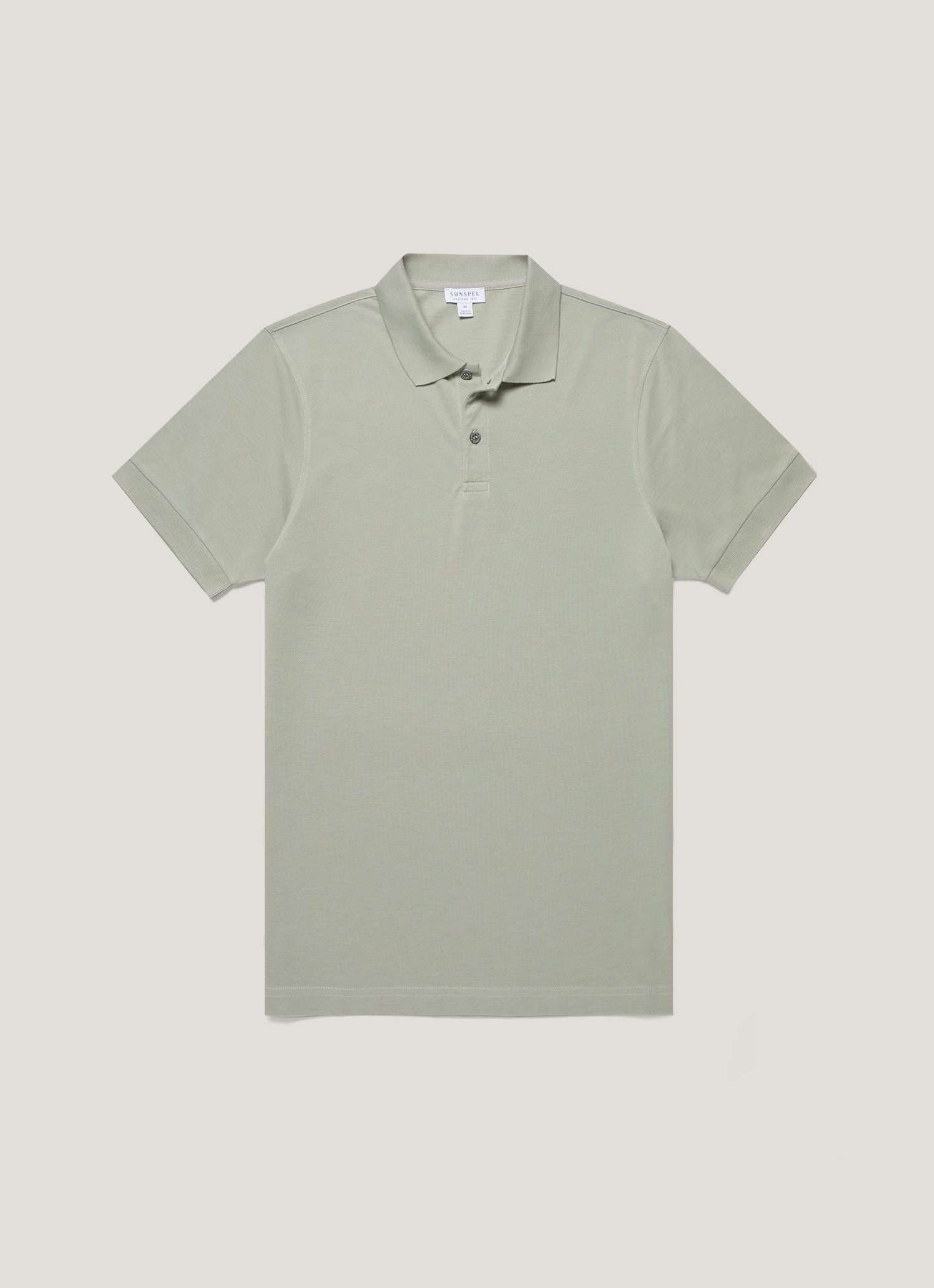 Style Path Trend Wave Men's Piqu?? Polo Shirt in Pastel Green