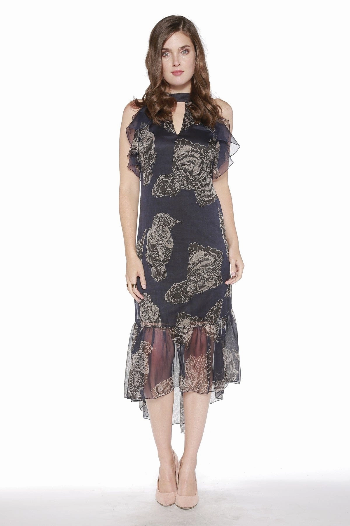 Slim Silhouette Cassandra Dress - Owl